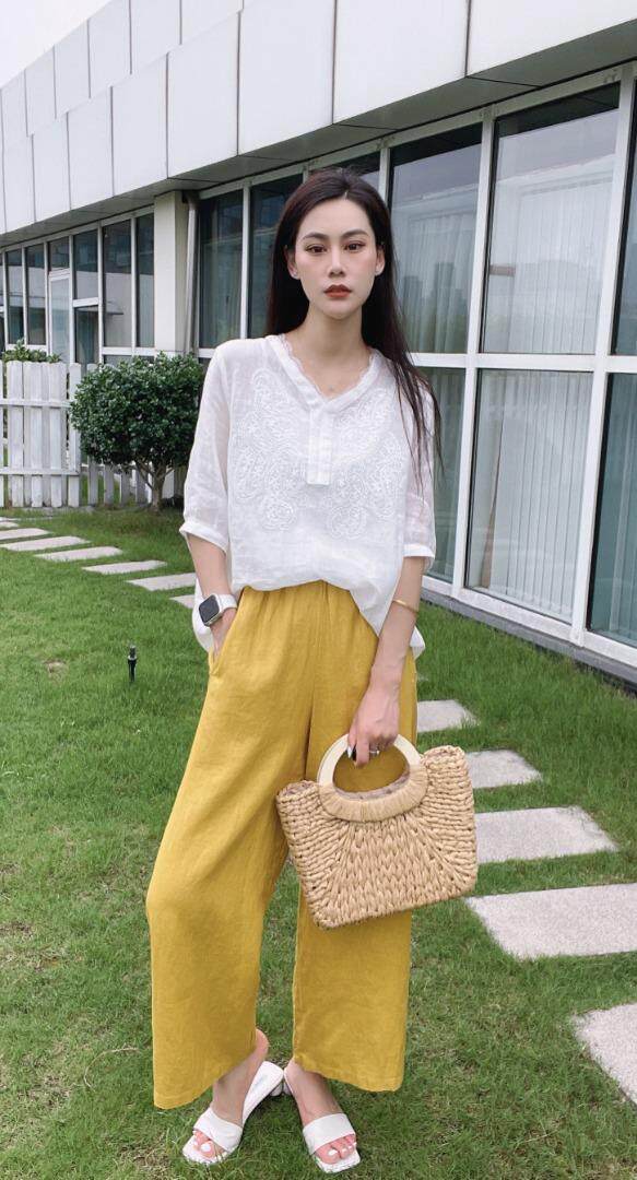 纯苎小衫裤子 时尚风巜川哲4028 风淑女风休闲风，其它，川哲