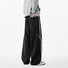 抖音品质冬季加绒保暖潮流宽松冲锋裤B313-K24220JR-特p40控78，男装休闲裤，电商B313