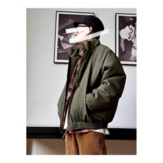 飞行夹克棉衣外套男立领日系面包服保暖棉服冬1001-1-AY91-P78，男装夹克，星座1001-1
