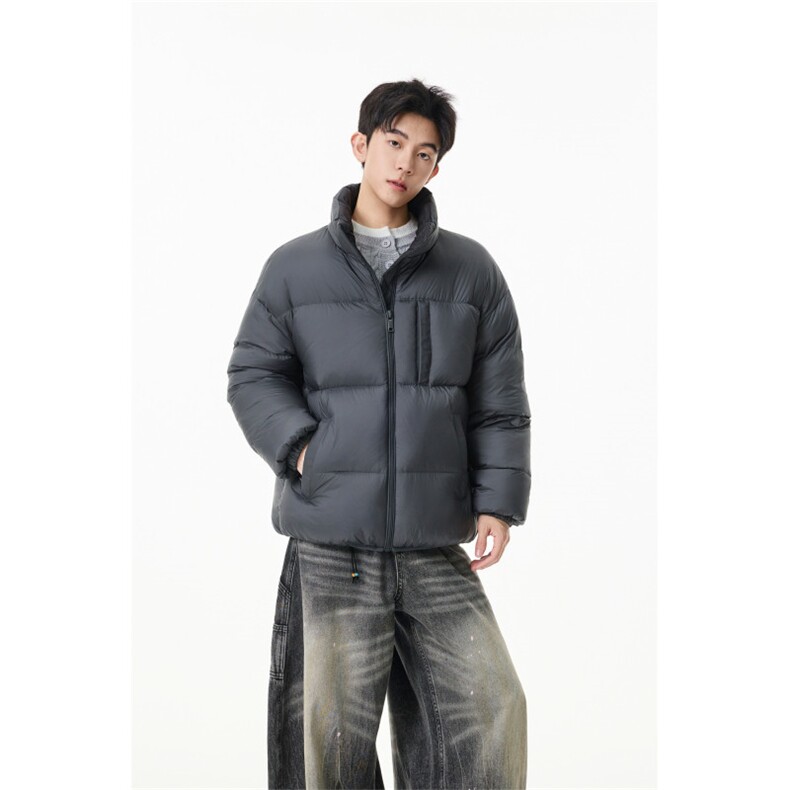 90%绒新标有报韩版宽松羽绒服外套上衣Y993/P350现货,男装羽绒服,星座202