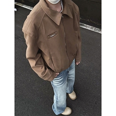 模特-短款外套男士潮流上衣宽松韩系夹克9127-P78，男装夹克，电商B380（原B361）