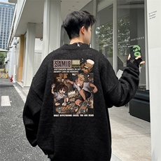 高品秋冬季破洞毛衣男复古慵懒风针织衫毛衣外套MYP3302-P65控88，男装针织衫/毛衣，电商B370