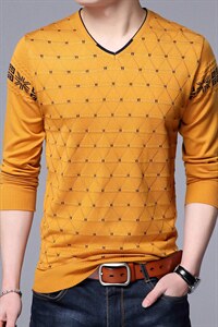 BJY1717冬季新款男士V领薄款毛衣针织打底衫男装保暖P50，男装针织衫/毛衣，电商B360