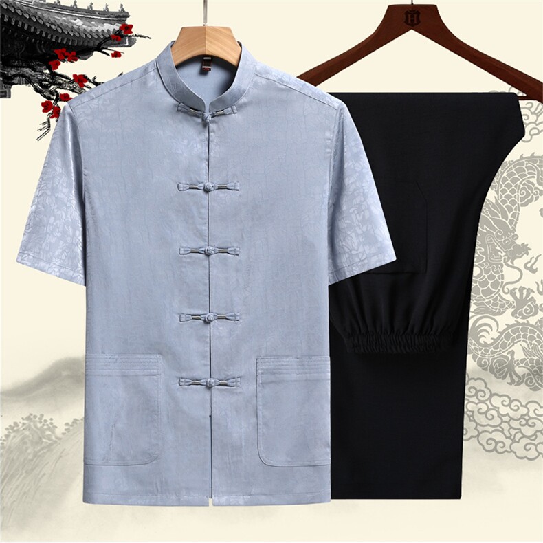 中式复古唐装套装汉服风男装古风禅服古装外套TR2283-P105,男装休闲套装,星座1105-3