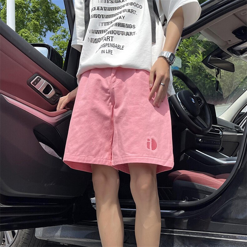 潮牌多巴胺短裤男士夏季美式休闲五分裤 225-2-K602-P28图片