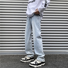 ins潮流男生水洗牛仔裤高街修身小脚裤B315-K23252-P50控68，男装牛仔裤，电商B315