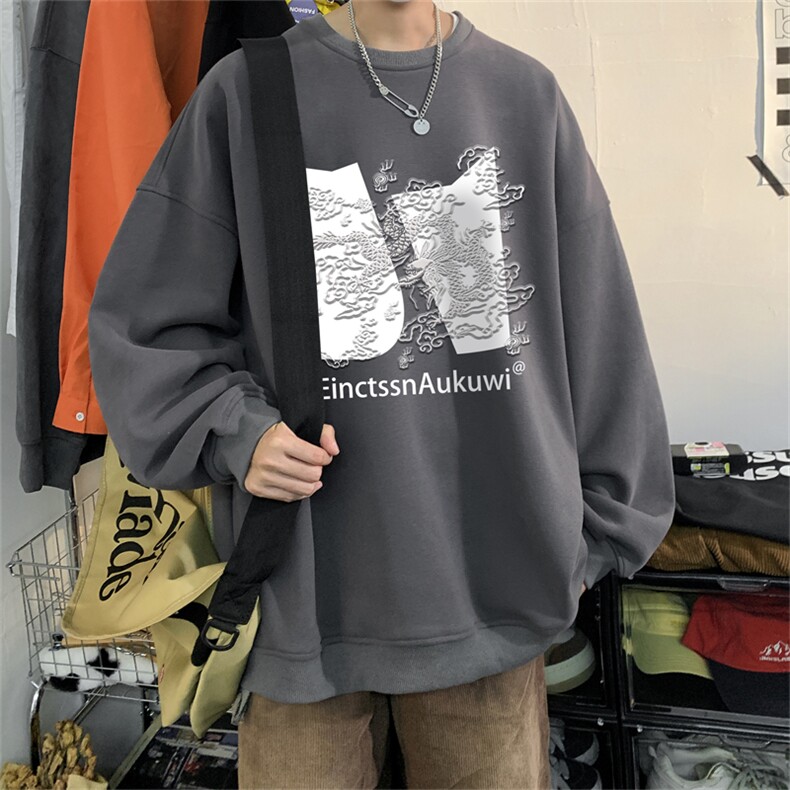 特P25控48 秋冬新款男士圆领卫衣宽松休闲日常百搭上衣WQ2430图片