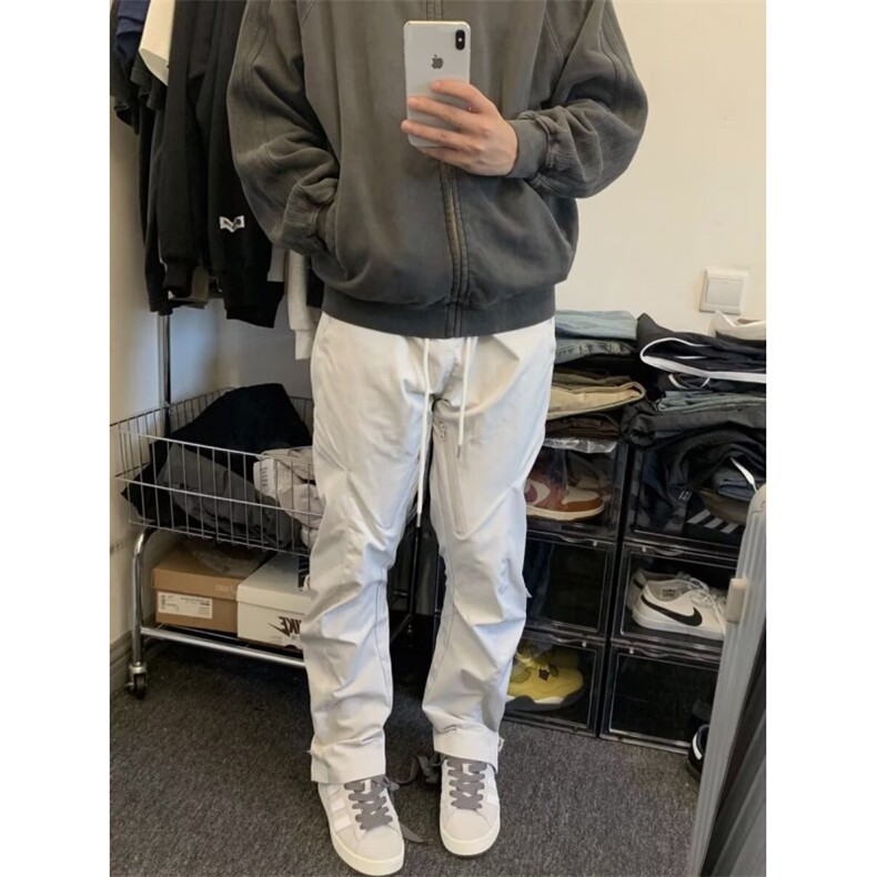 1506/QCK250/P57简素Design梭织直筒束脚运动裤户外登山长裤秋冬,女装休闲裤,星座1506