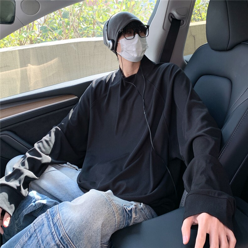 2026春装高级感金属扣子男士体恤衫时尚休闲卫衣W8803-特P35,男装T恤,电商A006