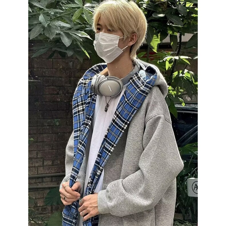 1506-1/WJ2101/P63简约连帽卫衣开衫男女同款潮流帅气百搭,男装卫衣,星座1506-1