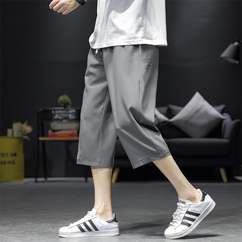 2024夏季新款日系沙发大码冰丝休闲七分裤M-5XHK21286-特P15,男装牛仔裤,电商A022