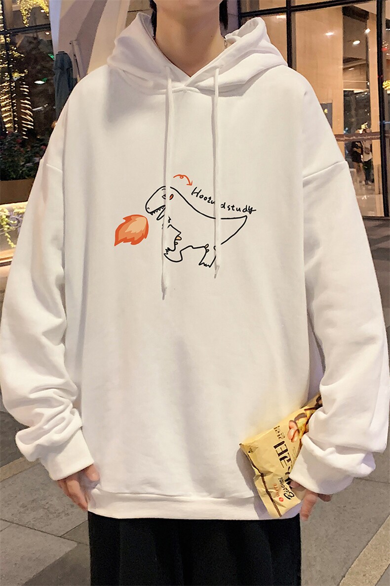 WY2040-P35加绒款-P40纯棉连帽卫衣男大码运动帽衫宽松薄外套男,男装卫衣,电商A040
