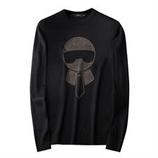 2021秋冬新款毛衣烫钻长袖圆领羊毛衫QT7116805P90M-5XL假模，男装针织衫/毛衣，钱塘6066（原711）