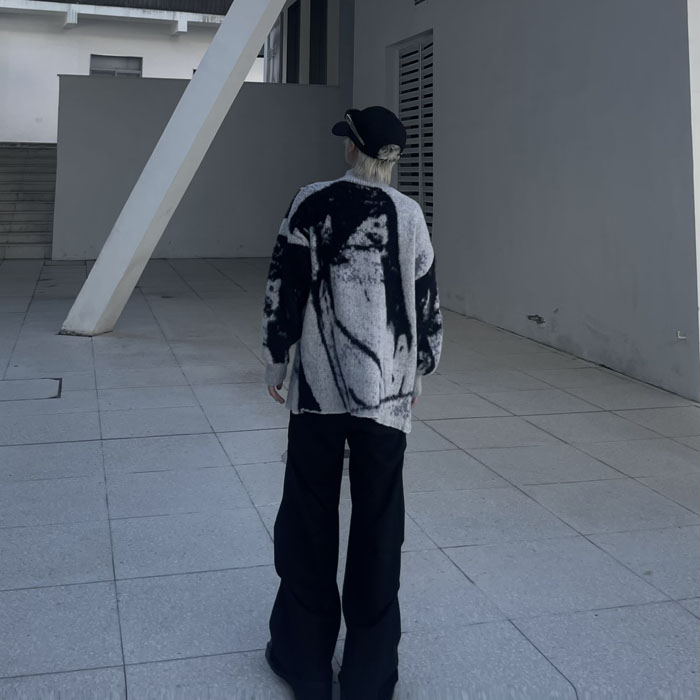 （盗图必投)仿貂毛拉链开衫提花针织毛衣开衫MY305-P65,男装针织衫/毛衣,星座1109-4