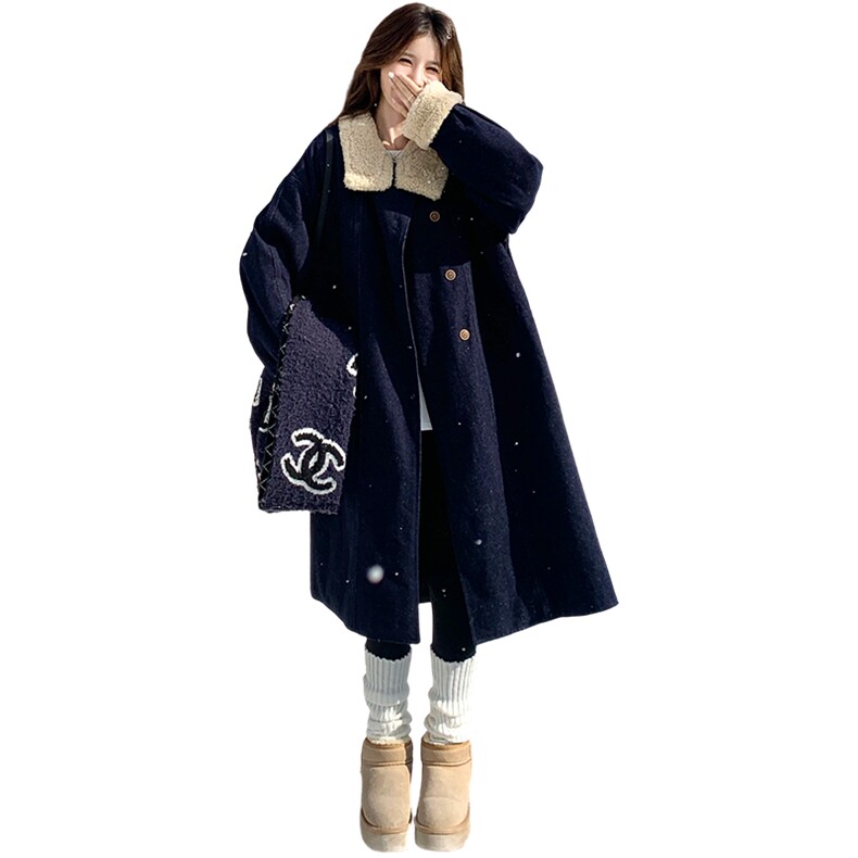 【新品上新】高级感毛呢内胆长款羽绒服2C326-W332-P325-K485,女装羽绒服,2C326