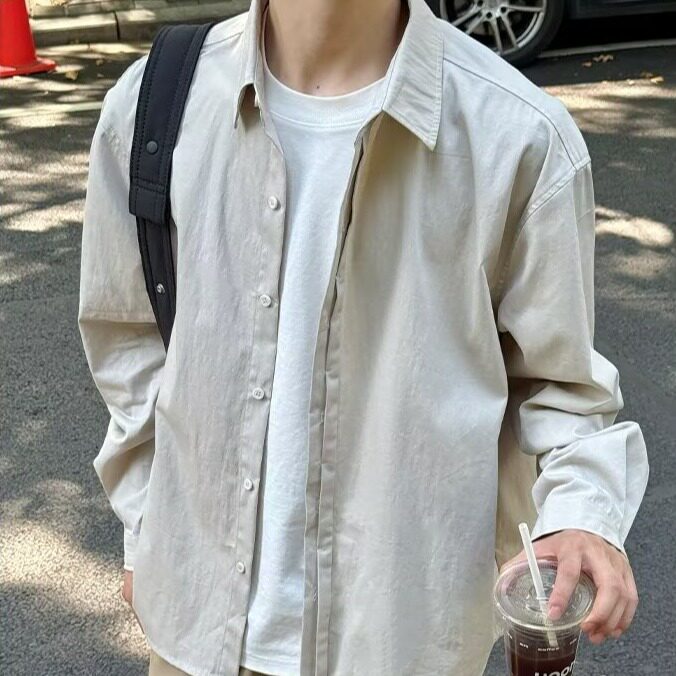 JY775-P40日系简约长袖衬衫男士，男装衬衫，星座1501-3