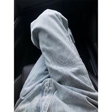 水洗软牛仔废土刺绣阔腿牛仔裤男夏季中性风直筒长裤N110，男装牛仔裤，星座1116A（原606A-3）