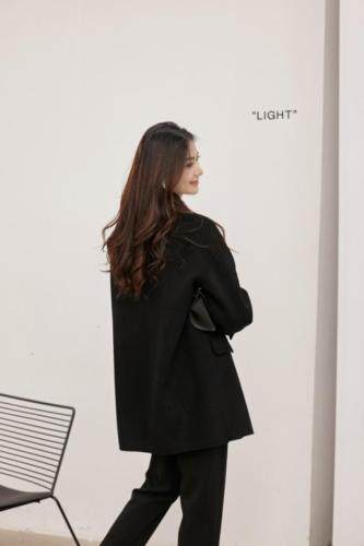 冬季新款双面羊绒大衣，女装，拉嘉图