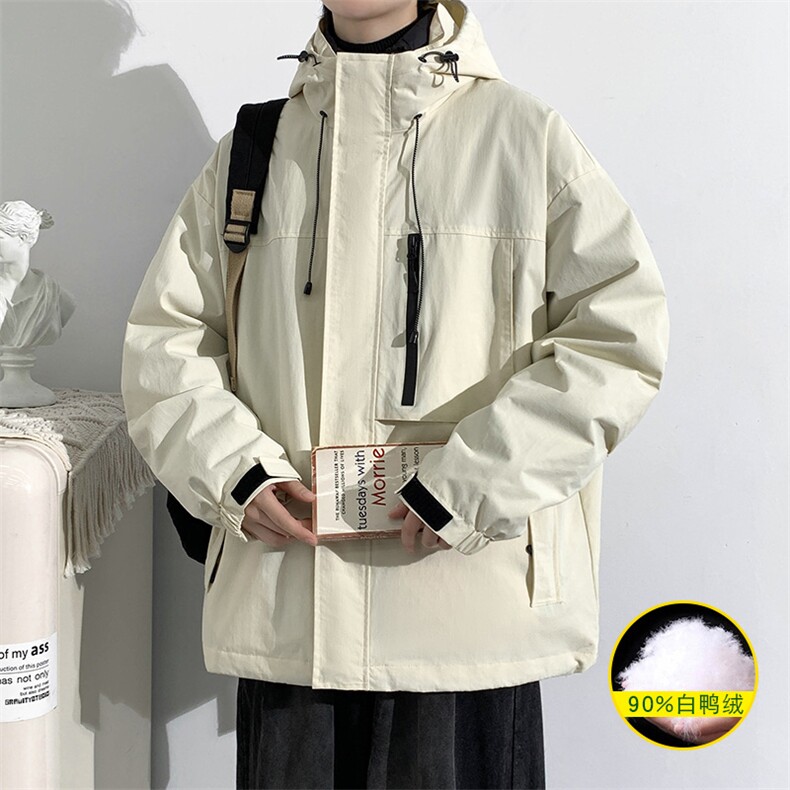 冬上新三合一冲锋衣潮加绒保暖羽绒服外套男女8311-P210控价299，男装羽绒服，电商A441-1