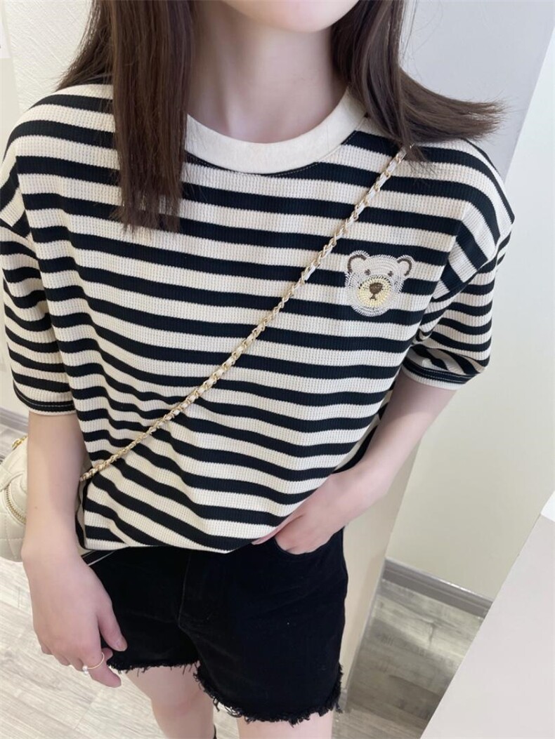 条纹卡通T，其它，SUGAN