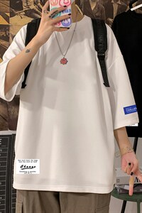 Q11062-P30 春夏季七分袖t恤男大码五分袖男短袖中袖图片