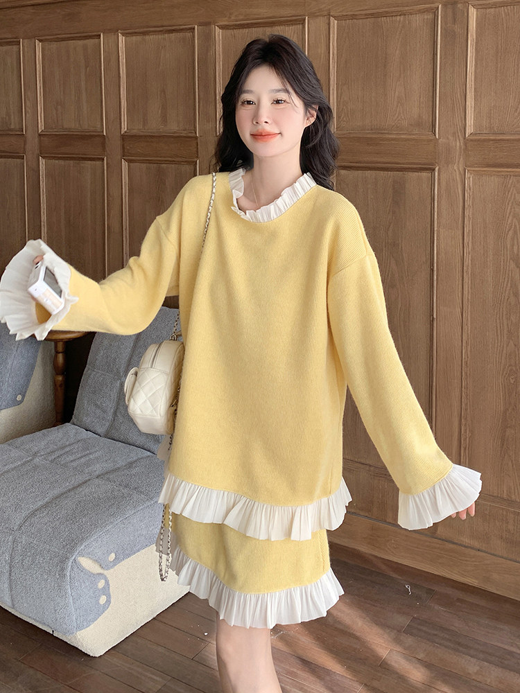 xian货·数据款2026春款荷叶边套装P140198,女装套装/套裙,2C262