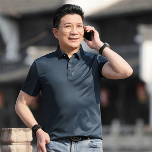 2023新款夏季新款大气polo衫男士带领短袖商务翻领T恤上衣保罗图片