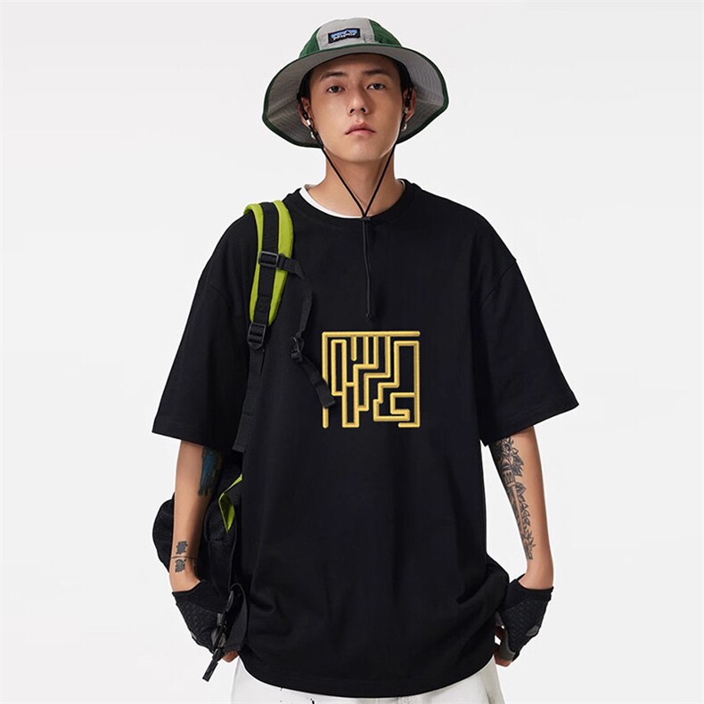 韩版潮流短袖230g重磅纯棉夏季短袖t恤男半袖男TX2033-TP25,男装T恤,电商A089-1