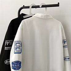 复古设计感小众拼接牛仔外套男宽松百搭夹克棒球服上衣J8518-P65，男装工装外套，星座1008-2