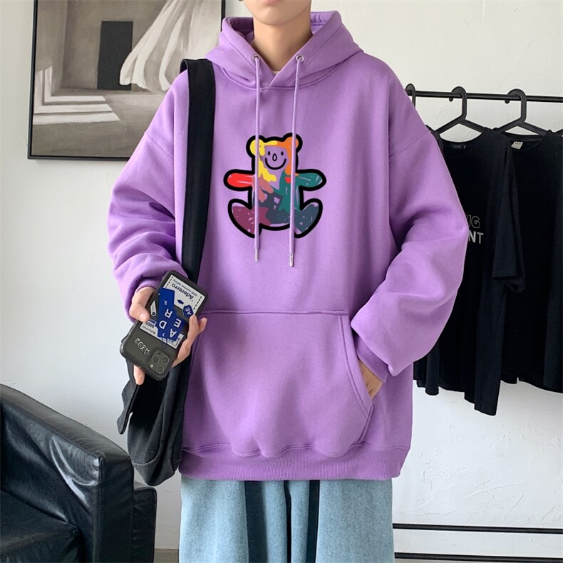 L2475P48港风2023秋冬新款大码潮男连帽情侣卫衣男连帽外套,男装卫衣,星座510A-1