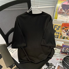 美式复古纯色短袖t恤男夏季新款小众设计S138P36，男装T恤，星座1116-2