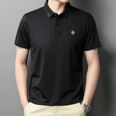 短袖T恤男薄款翻领上衣夏季中年男士商务休闲弹力POLO衫爸爸装，男装T恤，电商B212（原钱塘6029）