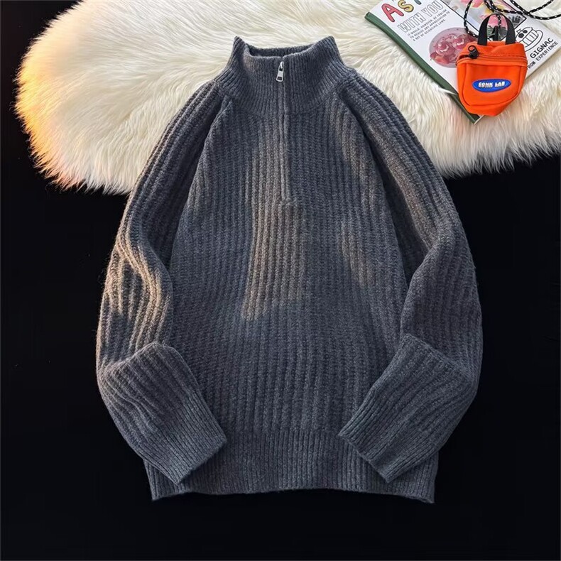 气质日系慵懒文艺简约毛衣时尚新款流行潮流百搭4051P52，男装针织衫/毛衣，星座410-2