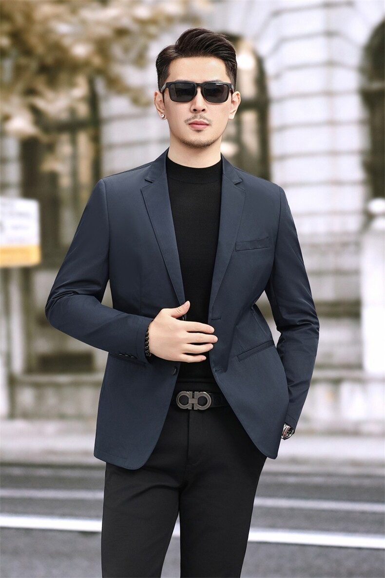 男士休闲商务上衣小西装秋季西服178P165,男装西服套装,电商D225-1