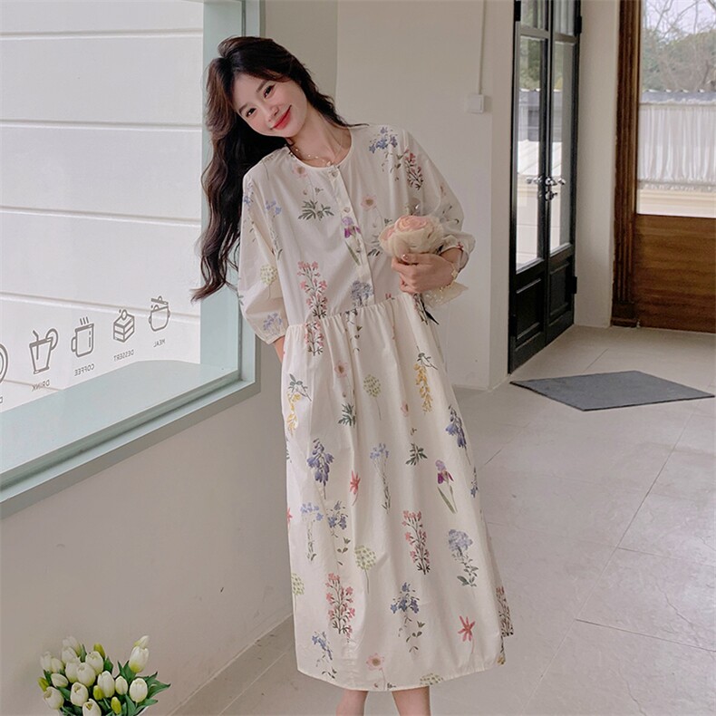 现货（主推款数据好）夏季碎花连衣裙-（p135-k185）,女装连衣裙,2D075