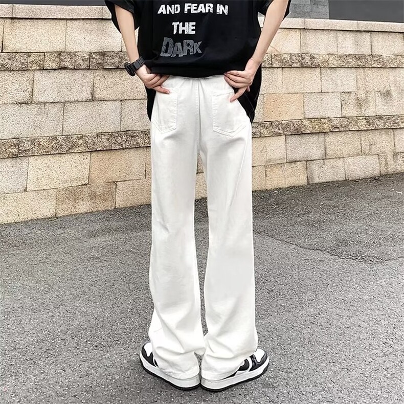 美式街头小众复古字母印花牛仔裤男潮牌炸街裤子G117P40,男装牛仔裤,星座1116-2