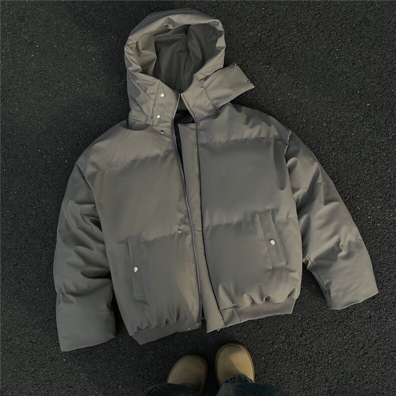 ~港风宽松高品质短款棉衣立领连帽棉服M6706-P128,男装棉衣,星座307A
