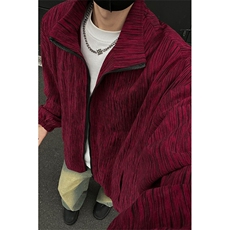 现货JK10071-特批55夏季大码灯芯高品质夹克外套宽松情侣上衣，男装夹克，电商A059