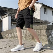 青少年夏天短裤男潮流宽松外穿休闲运动工装五分裤男S502，男装休闲裤，星座509