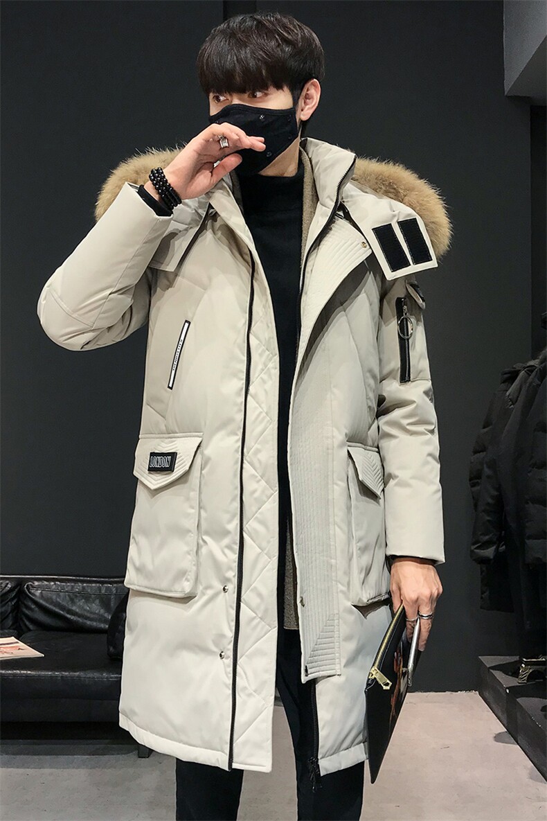 价格调整按市场嘴低价拿货大毛领长款修身户外羽绒服,男装羽绒服,星座301D-5(原星座1415）