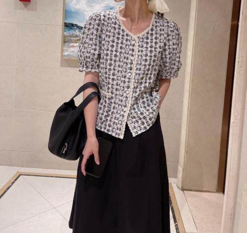 刺绣花纹工艺上衣，女装，新袖