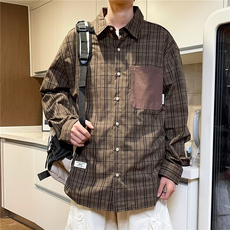 男春季新款长袖衬衫外套HX02P36,男装衬衫,星座1116-2