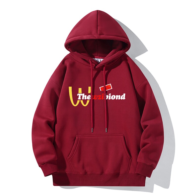 抖音得物高品质印花连帽卫衣秋冬装美式宽松连帽纯色卫衣ADL116，男装卫衣，电商A443