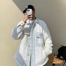 美式小香风拼接外套男女2023年新款早秋季小众情侣夹克JY738，男装夹克，星座1116A-1（原606A）