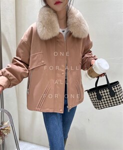 狐狸毛领派克,其它,虹朵朵