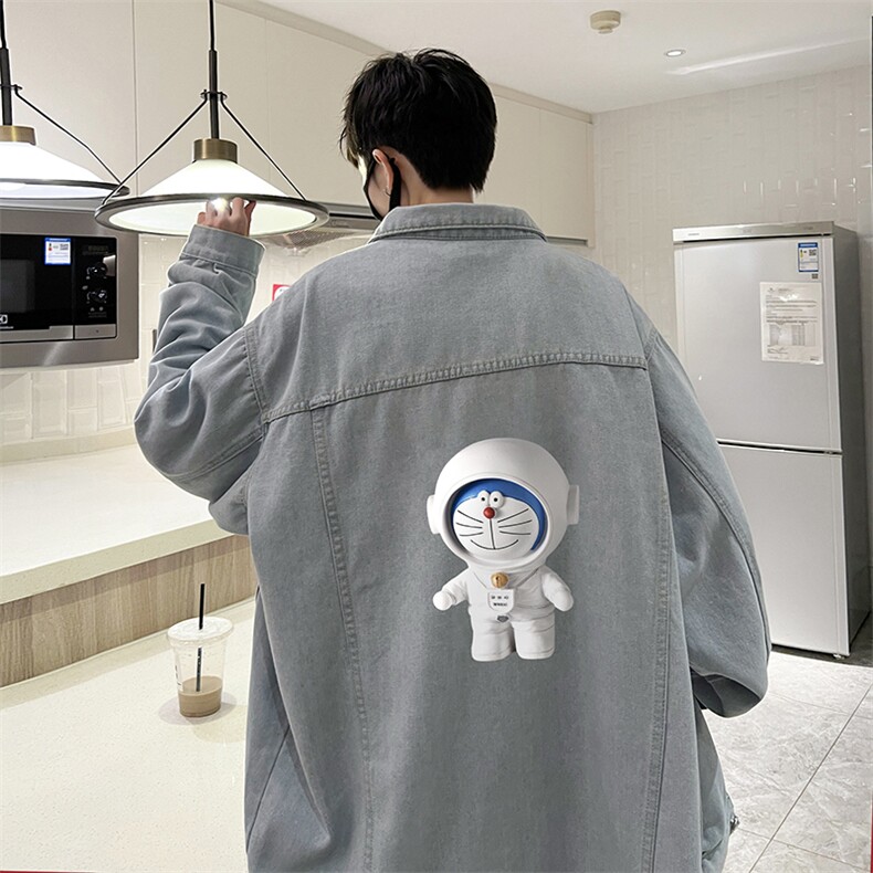 牛仔夹克男大码牛仔外套男茄克NJ77233-P60加绒款-P75,男装夹克,电商A040