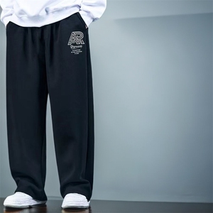 1506-1/XL-AW1261/P44超大码加绒运动裤冬季保暖胖子专属直筒长裤图片