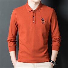 CA822钱塘2020-2春秋新款时尚休闲中青年男士长袖T恤主推款P62，男装T恤，钱塘207-2