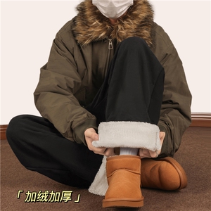 2025冬季防风防寒设计感百搭加绒休闲裤B315-K25895JR-特p40控78图片