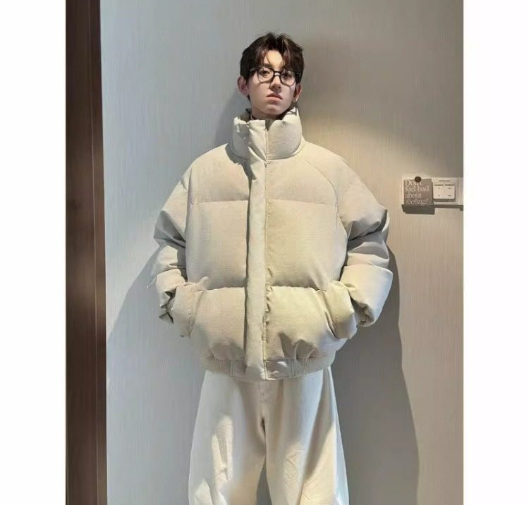 直播现货原版高品质冬季美式帆布皮棉服立体纹理加厚棉衣外套,男装棉衣,电商A486